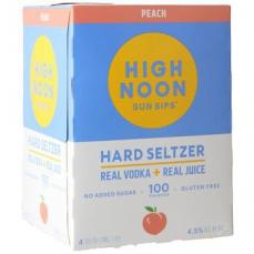 High Noon Peach Vodka Soda 4-Pack (4 pack 355ml cans) (4 pack 355ml cans)